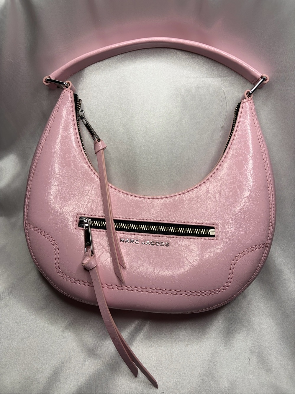Marc Jacobs Light Pink Crescent Shoulder Bag